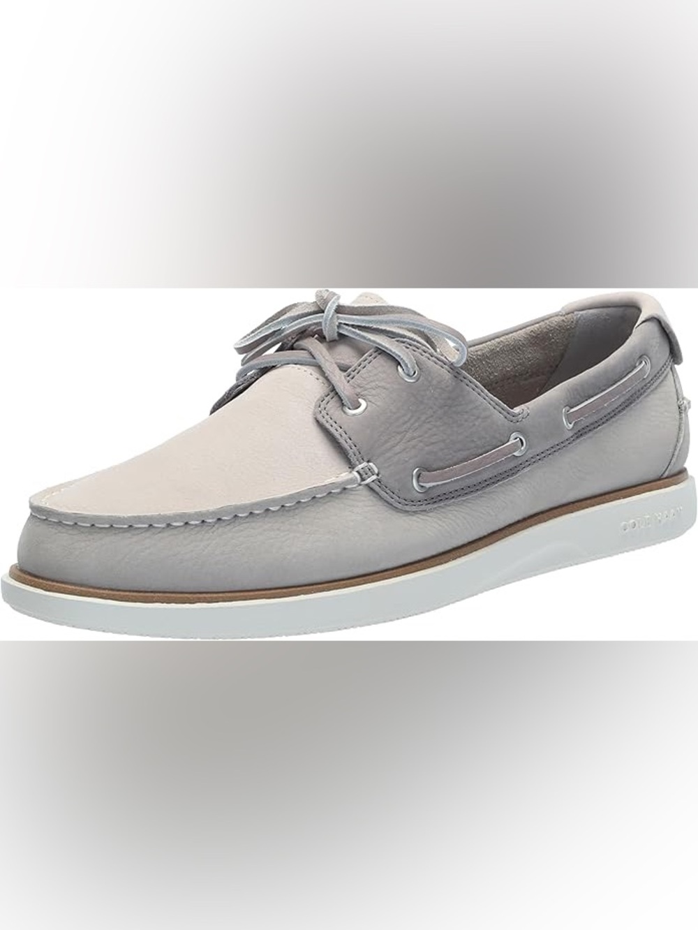 NWOT Cole Haan Men's Grandpro Windward Boat Shoe in Grey Size 12